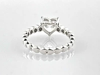 14 kt witgouden ring met 2,05 cts laboratoriumgekweekte diamant - afbeelding 7 van  9