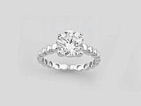 14 kt witgouden ring met 2,05 cts laboratoriumgekweekte diamant - afbeelding 5 van  10