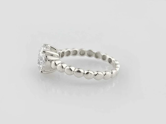 14 kt witgouden ring met 2,05 cts laboratoriumgekweekte diamant - afbeelding 7 van  10