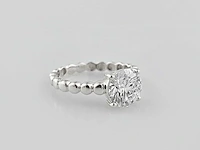 14 kt witgouden ring met 2,05 cts laboratoriumgekweekte diamant - afbeelding 9 van  10