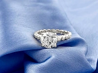 14 kt witgouden ring met 2,05 cts laboratoriumgekweekte diamant - afbeelding 10 van  10