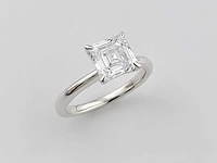 14 kt witgouden ring met 2,06 cts laboratoriumgekweekte diamant - afbeelding 2 van  11