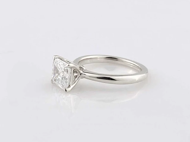 14 kt witgouden ring met 2,06 cts laboratoriumgekweekte diamant - afbeelding 6 van  11