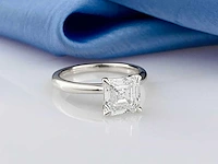 14 kt witgouden ring met 2,06 cts laboratoriumgekweekte diamant - afbeelding 8 van  11