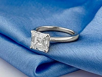14 kt witgouden ring met 2,06 cts laboratoriumgekweekte diamant - afbeelding 11 van  11