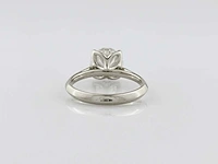 14 kt witgouden ring met 3,06 cts laboratoriumgekweekte diamant - afbeelding 9 van  9