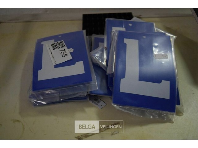 ±14 l kaartjes met zuignap - afbeelding 1 van  2