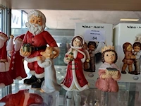 14 verschillende porseleinen kerst- en winterbeeldjes w.o.: 6 beeldjes nina & marco goebel - afbeelding 3 van  6