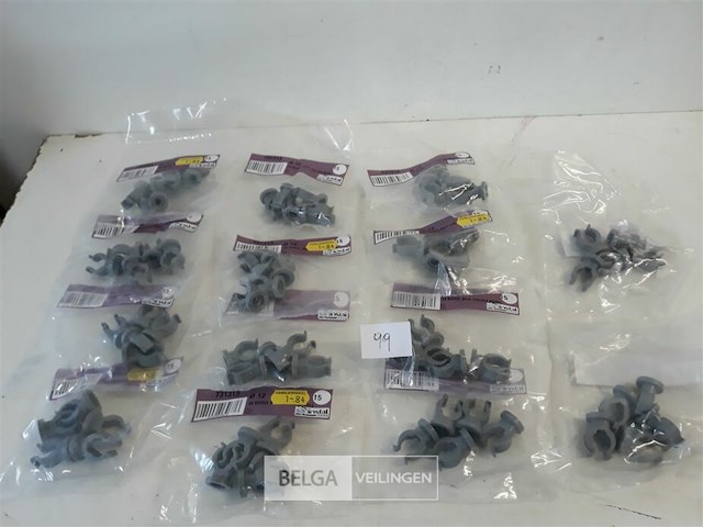 14 x beugel pvc 5 stuks voor buis 12mm - afbeelding 1 van  3