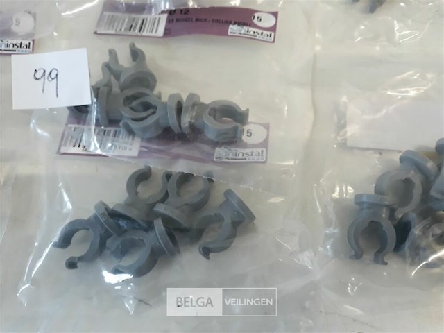 14 x beugel pvc 5 stuks voor buis 12mm - afbeelding 3 van  3