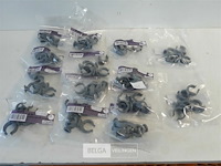 14 x beugel pvc 5 stuks voor buis 22mm - afbeelding 2 van  3