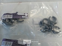 14 x beugel pvc 5 stuks voor buis 22mm - afbeelding 3 van  3