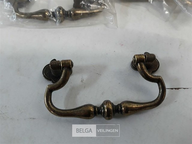 14 x greep zamak verbronsd 64 mm - afbeelding 3 van  3