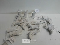 14 x hangdeco laars wit 8 cm - afbeelding 2 van  3