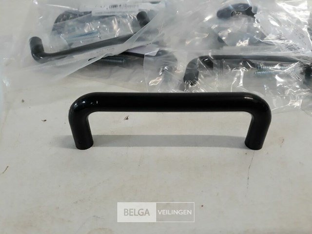 14 x meubelgreep pvc zwart 96 mm - afbeelding 3 van  3