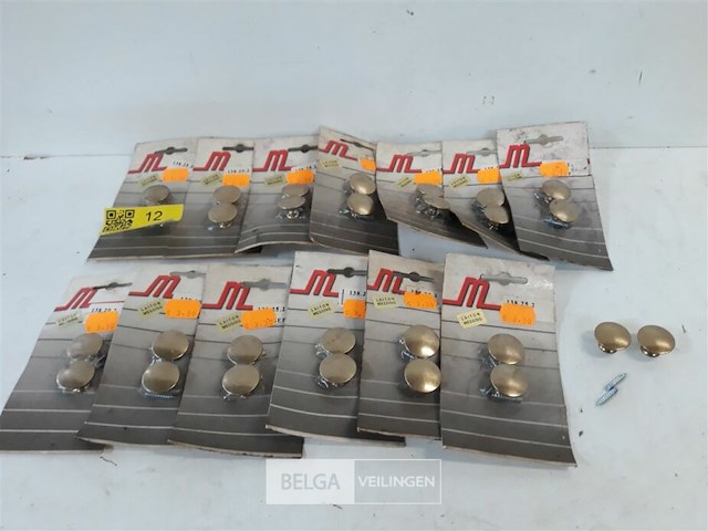 14 x meubeltop messing 25 mm 2 stuks - afbeelding 2 van  3