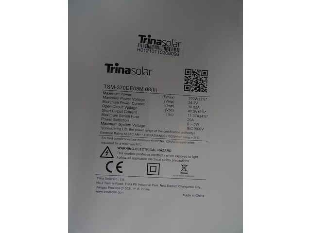14 x zonnepaneel trina 370 (5.180 wp) - afbeelding 3 van  3