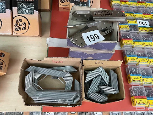 140 hoek verbinders deels inox - afbeelding 1 van  5