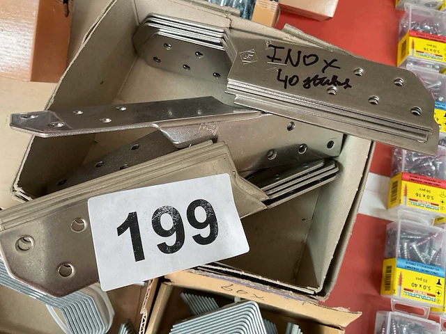 140 hoek verbinders deels inox - afbeelding 2 van  5