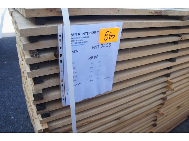 1,40 m³ eiken planken 22mm - afbeelding 4 van  4