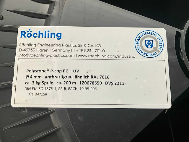 1400m röchling polystone pg + uv lasdraad - afbeelding 3 van  5