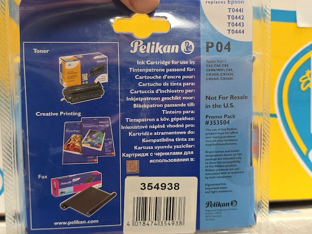 (140x) inktpatronen voor printers pelikan p04 - afbeelding 3 van  5