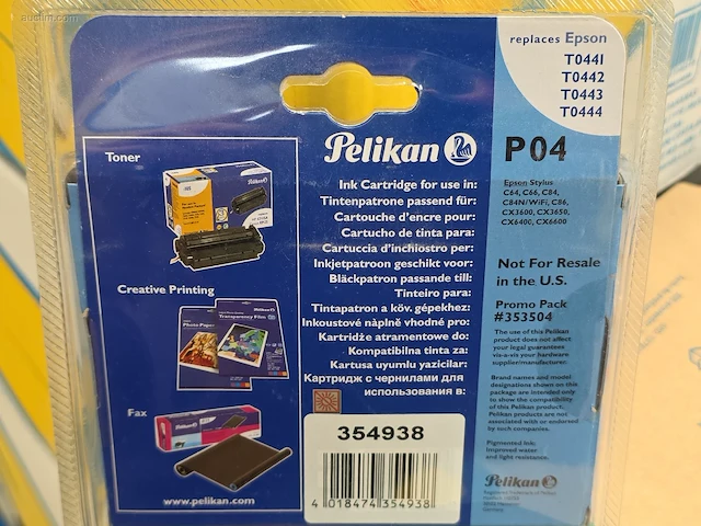 (140x) inktpatronen voor printers pelikan p04 - afbeelding 3 van  5