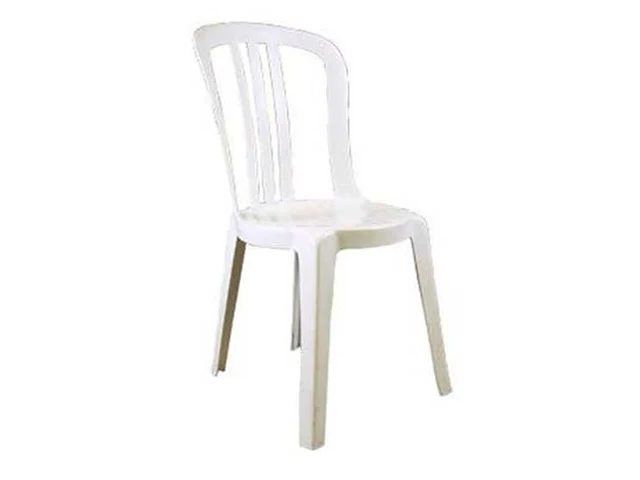 140x pvc stoel wit - afbeelding 1 van  1