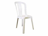 140x pvc stoel wit