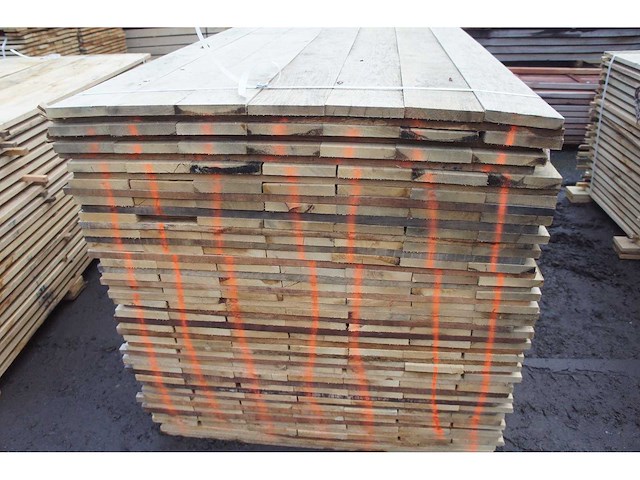 1,42 m³ eiken planken 22mm - afbeelding 1 van  2