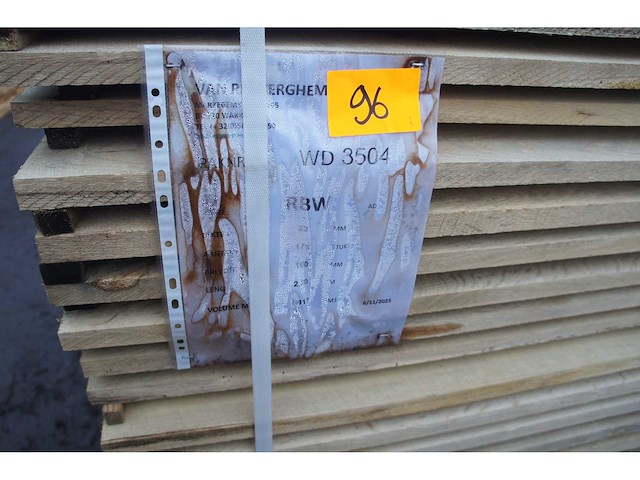 1,42 m³ eiken planken 22mm - afbeelding 2 van  4