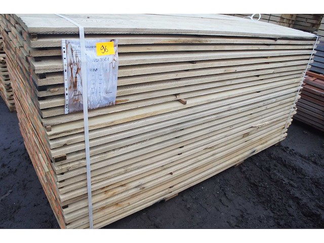 1,42 m³ eiken planken 22mm - afbeelding 1 van  4
