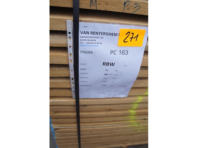 1,43 m³ eiken planken 30mm - afbeelding 2 van  4
