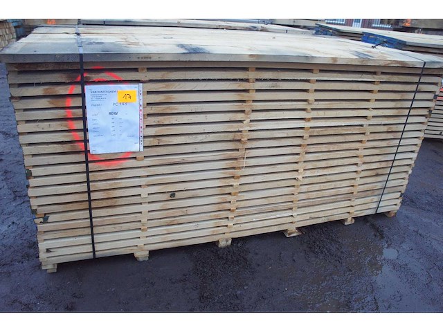1,43 m³ eiken planken 30mm - afbeelding 1 van  4