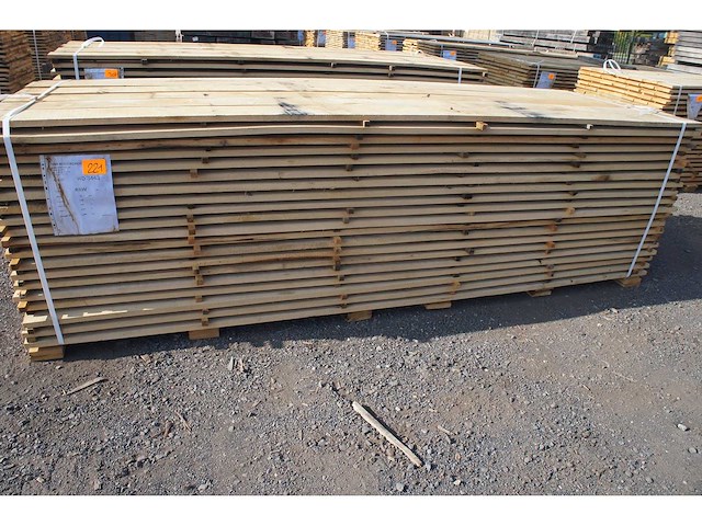 1,45 m³ eiken planken 22mm - afbeelding 1 van  4