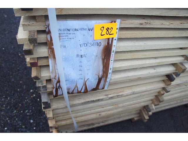 1,45 m³ eiken planken 22mm - afbeelding 2 van  3