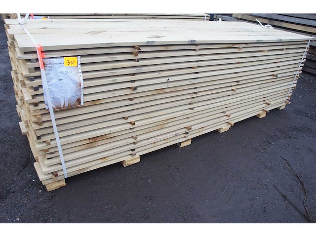 1,45 m³ eiken planken 22mm - afbeelding 1 van  4