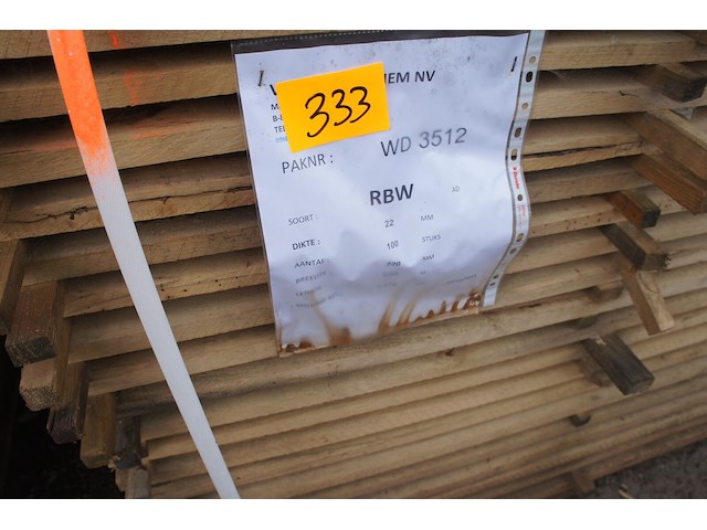 1,48 m³ eiken planken 22mm - afbeelding 2 van  4