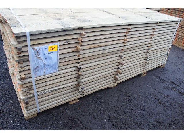 1,48 m³ eiken planken 22mm - afbeelding 1 van  3