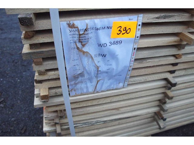 1,48 m³ eiken planken 22mm - afbeelding 2 van  3