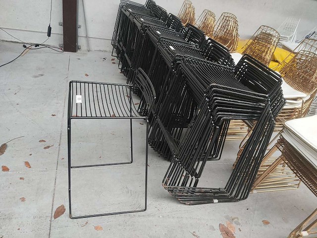 14x barstoel zwart zonder kussen (14x) - afbeelding 1 van  1