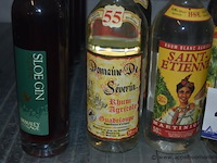 14x fles sterke drank, waaronder rhum agricole (domaine de séverin, saint-etienne, montebello), gosling's black seal rum, bramley & gage sloe gin - afbeelding 2 van  3