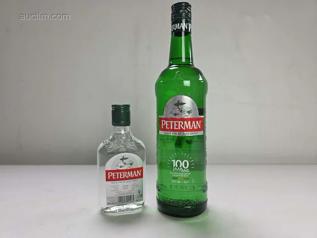 (14x) fles(sen) peterman jenever - afbeelding 1 van  4