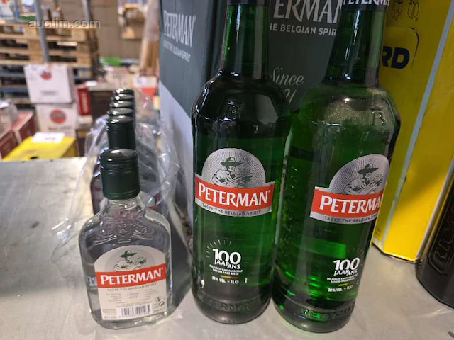(14x) fles(sen) peterman jenever - afbeelding 4 van  4