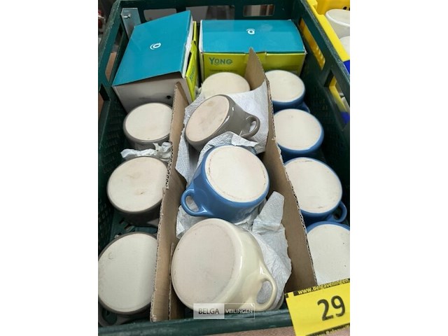 14x potje met deksel ø10 cm - afbeelding 1 van  3