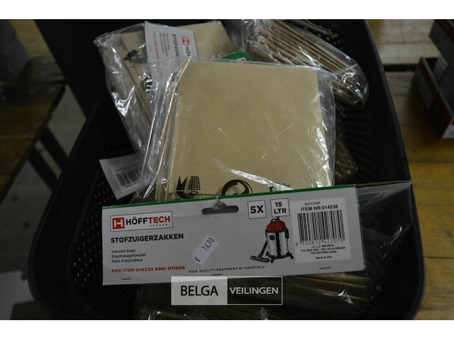 ±14x5st universele stofzuigzakken 15l - afbeelding 2 van  3