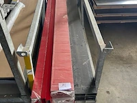 15 aluminium profielen, verpakt in plastic folie. 3500mm lengte