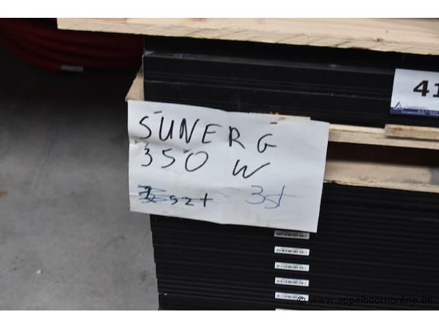 15 diverse zonnepanelen wo. sunerg 350w, werking niet gekend - afbeelding 2 van  2