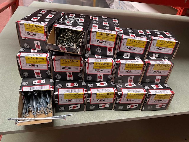 15 dozen houtschroeven - afbeelding 1 van  6