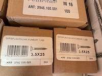 15 dozen veerringen; gipsplaatschroeven; houtdraadbouten - afbeelding 3 van  8